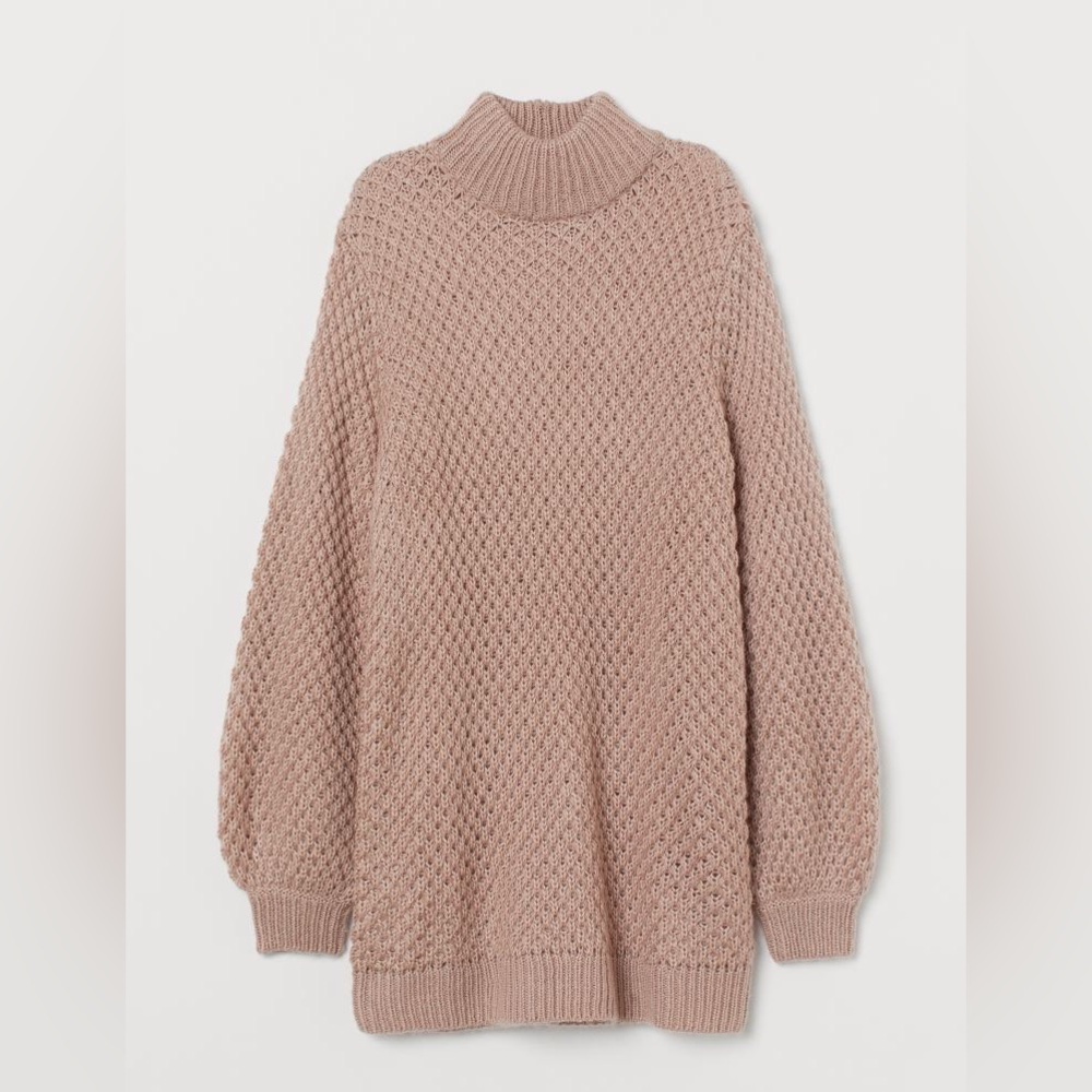 Francesca’s high neck sweater dress, old rose size M